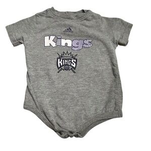 Adidas Gray Kings Baby Bodysuit